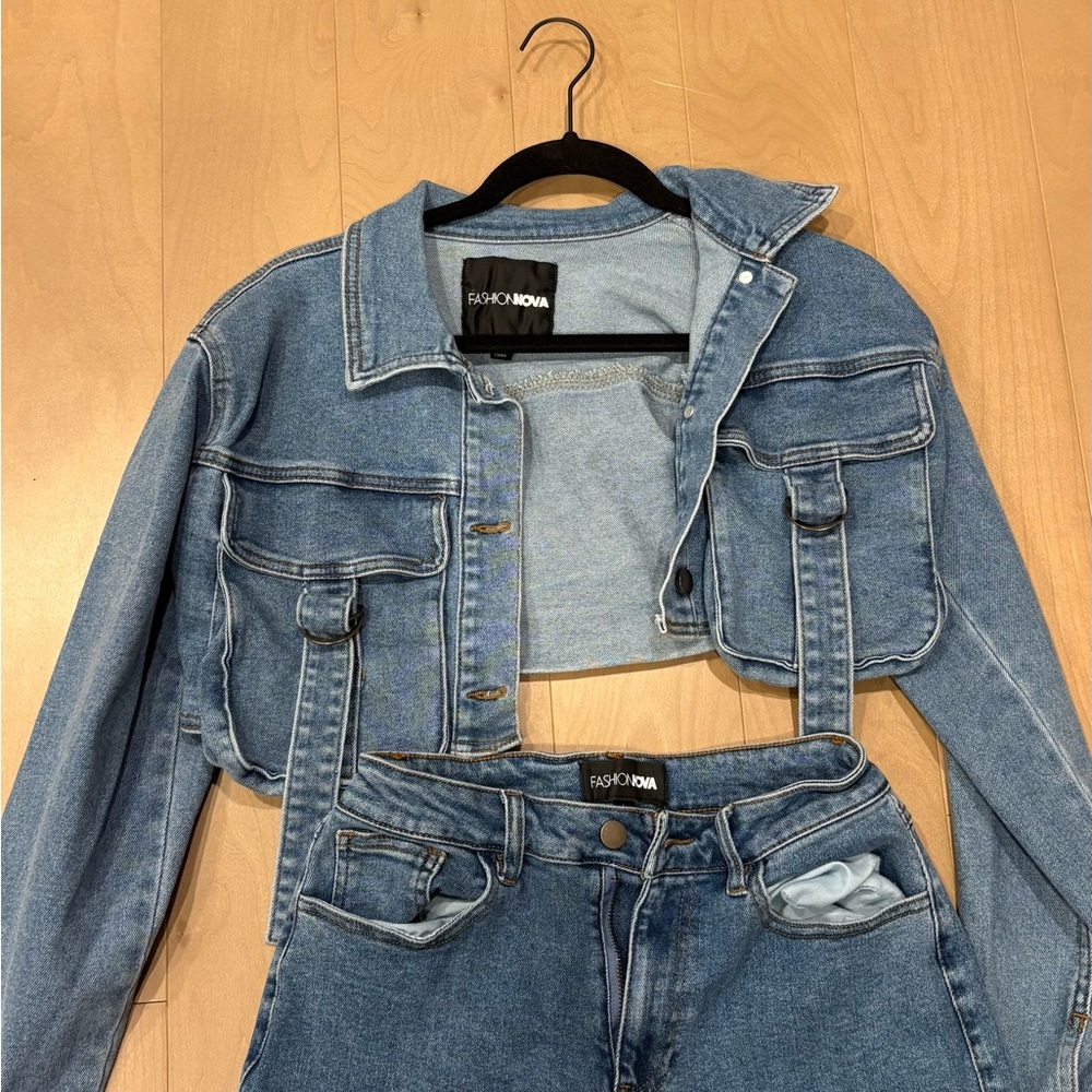 Fashion Nova Classic Blue Denim Set